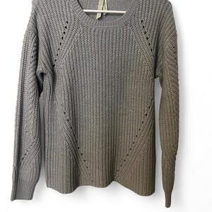 Ashley Gray Knit Sweater, Size Small